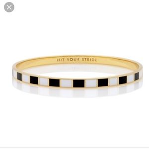Kate Spade Hit your Stride Black and White Bangle
